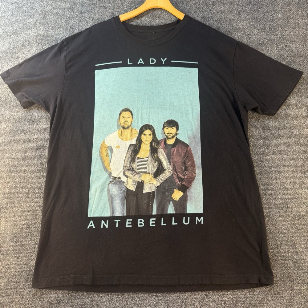 Lady‎ Antebellum Band Tour T Shirt Mens XL Black Graphic Concert Country Music